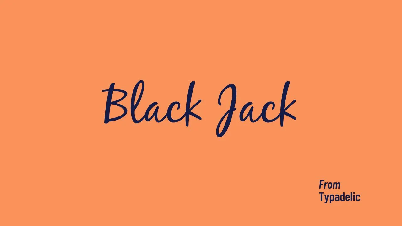 Black Jack Font