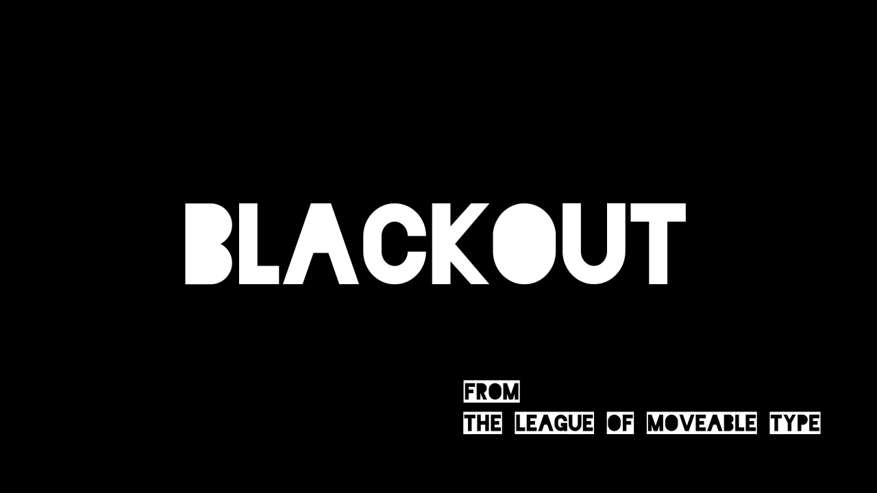 Blackout Font