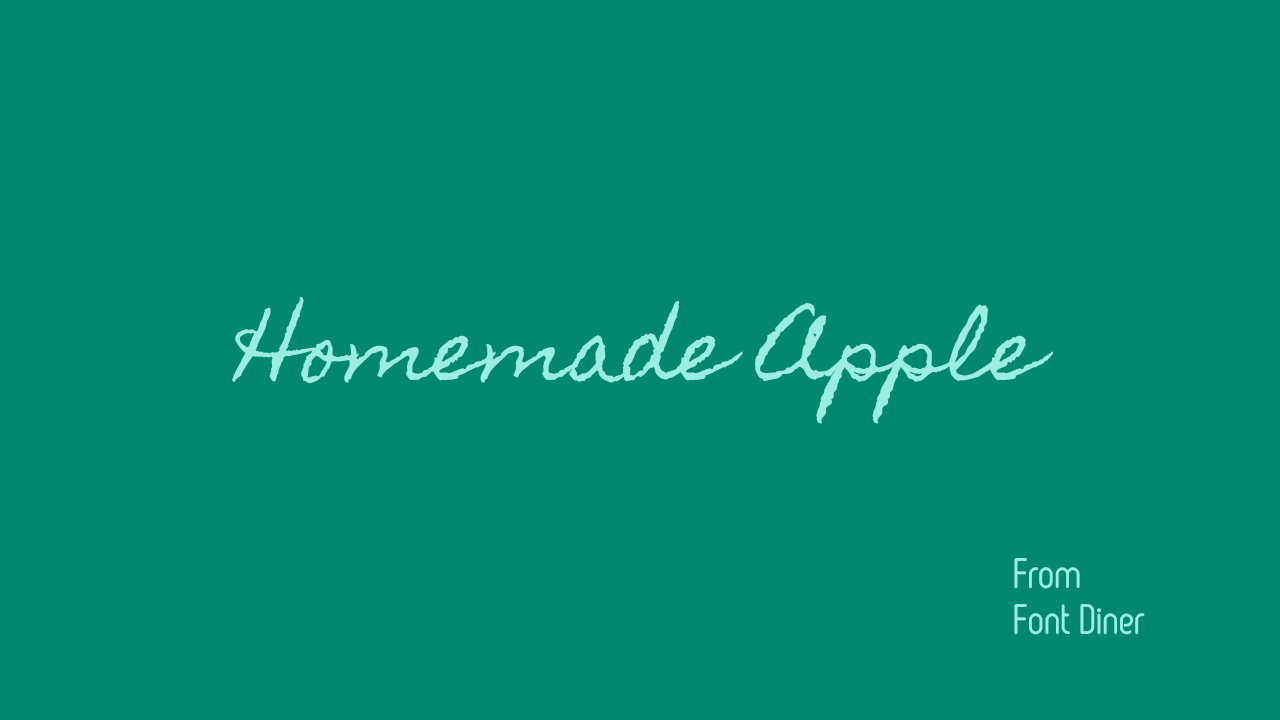 Homemade Apple Font