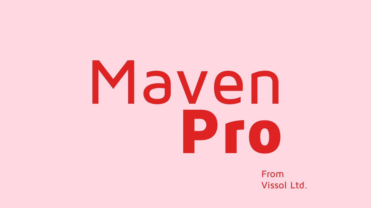 Maven Pro Font