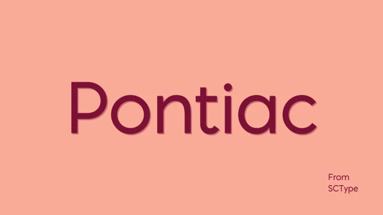 Pontiac Font