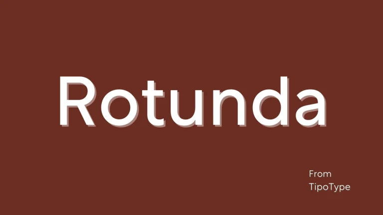 Rotunda Font