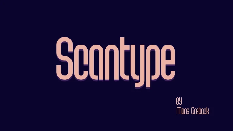 Scantype Font