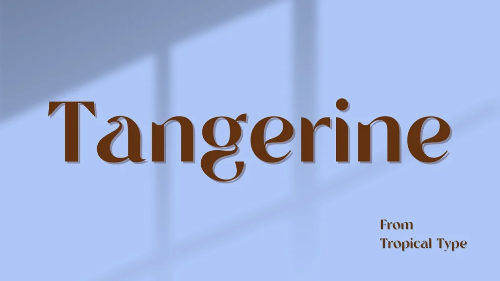 Tangerine Retro Font