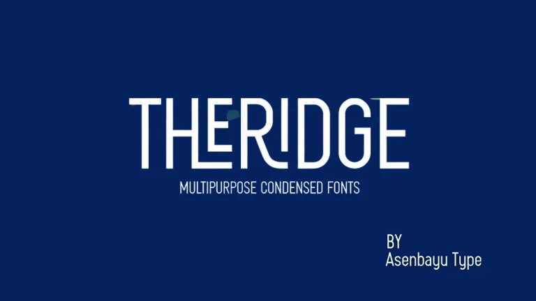 Theridge font