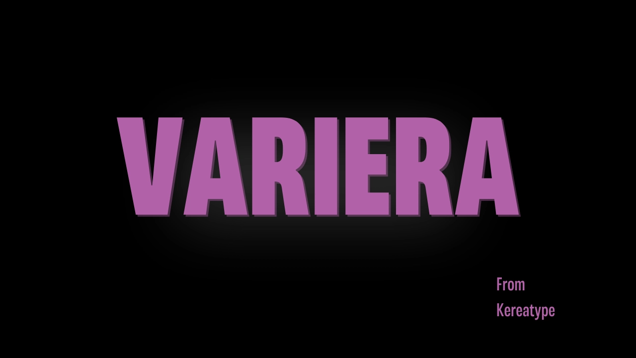 Variera Font