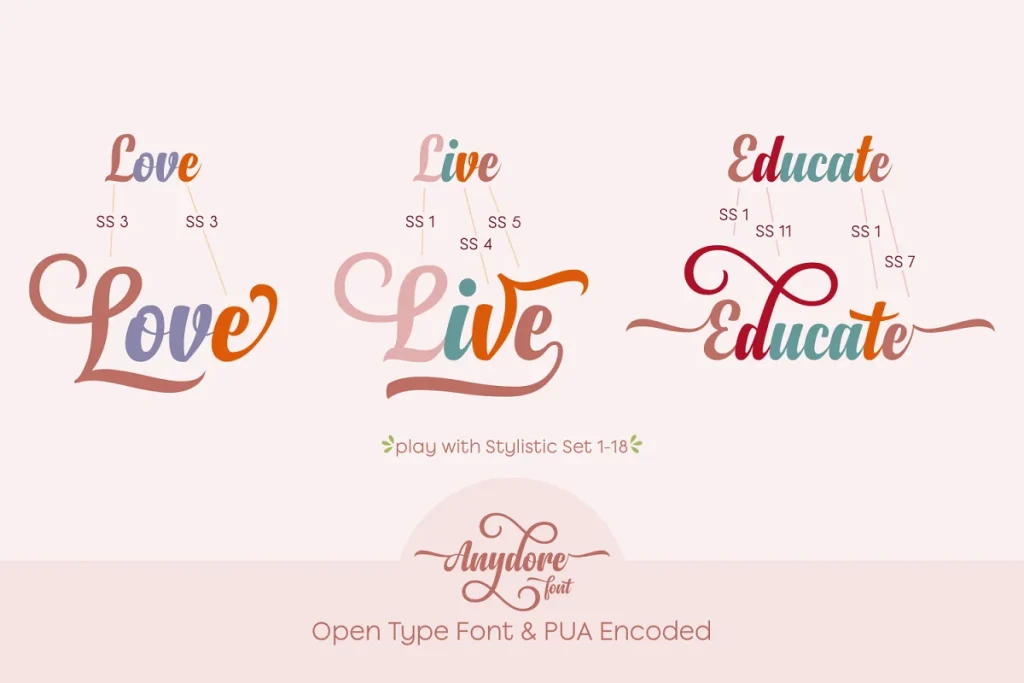 Anydore Font 3