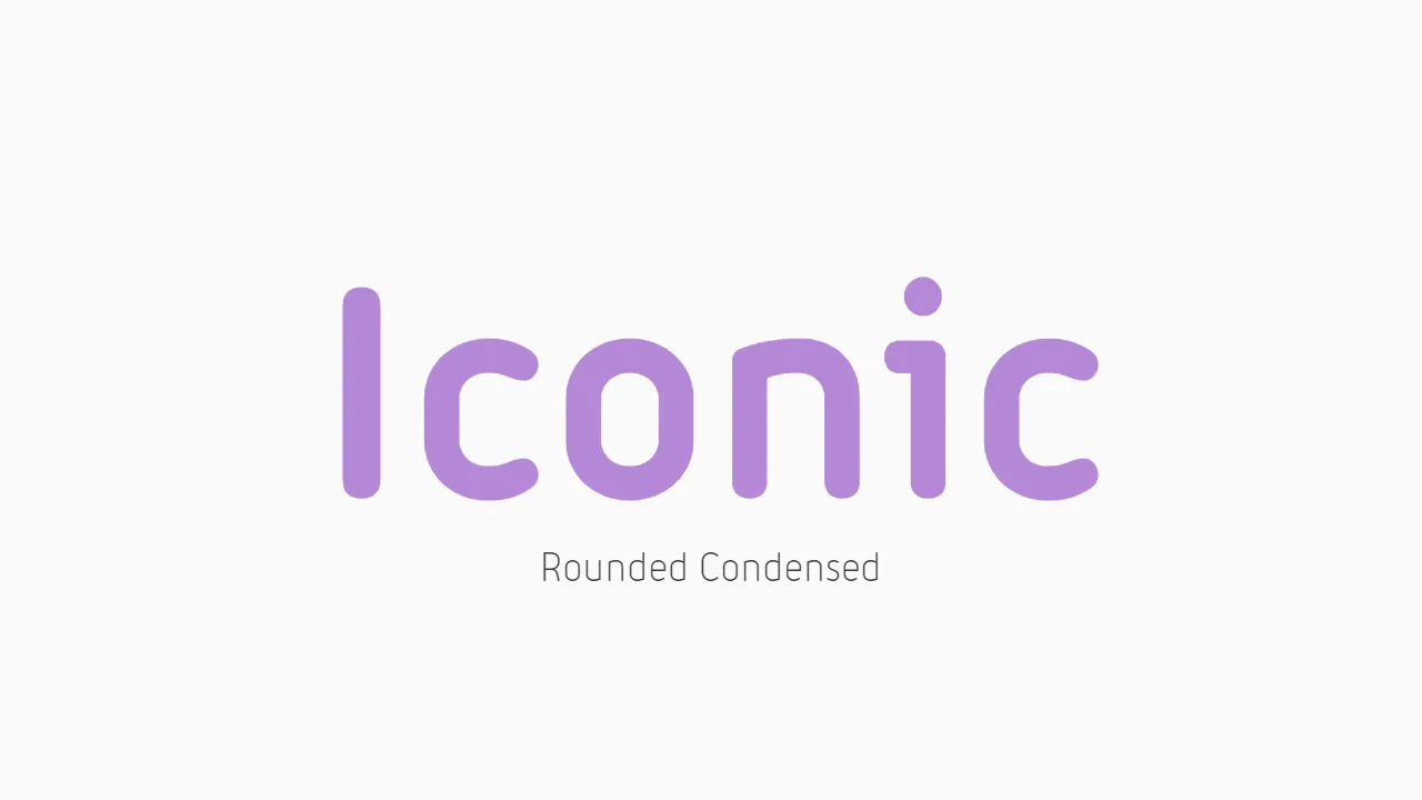 Iconic Font