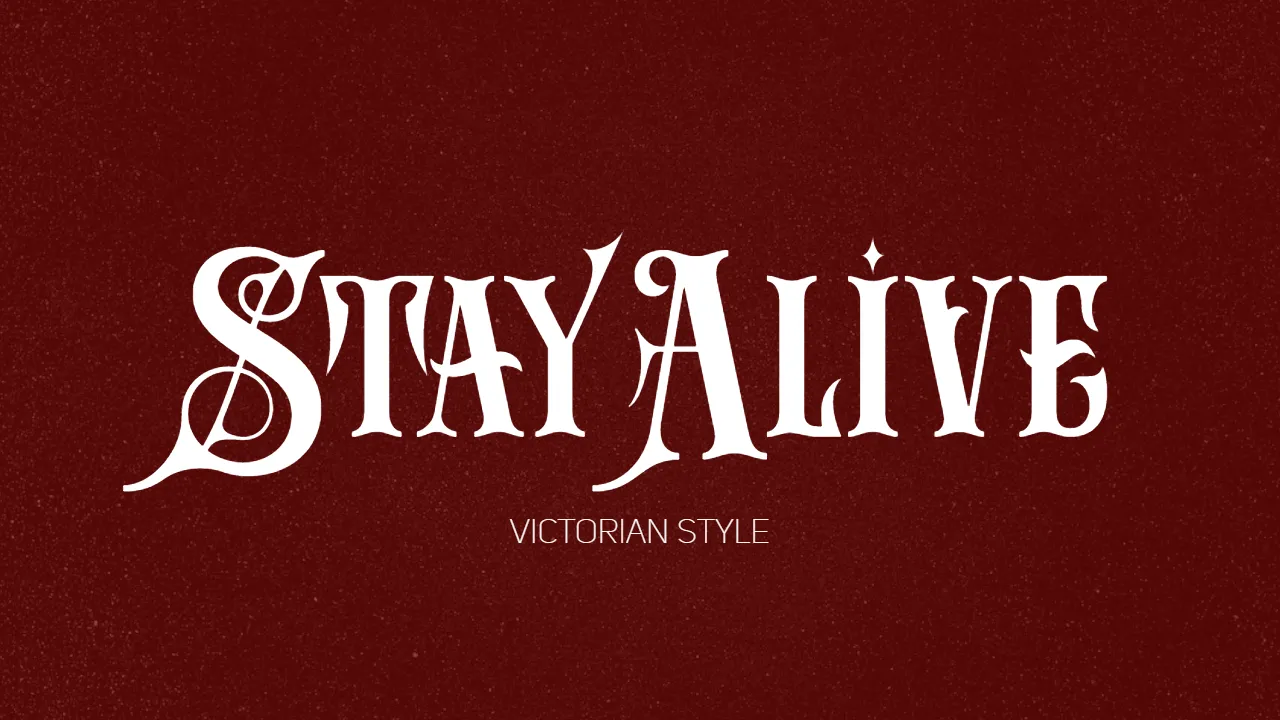 Stay Alive Font