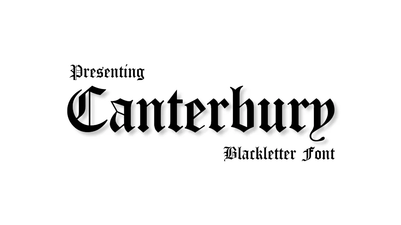 Canterbury Font