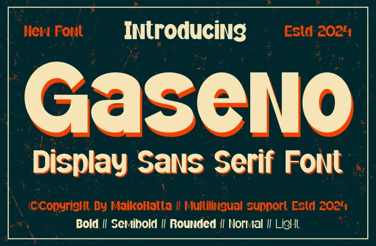 Gaseno Font