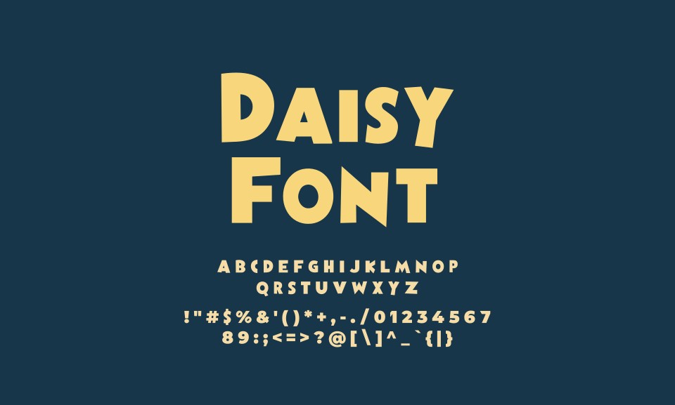 Daisy Font Poster