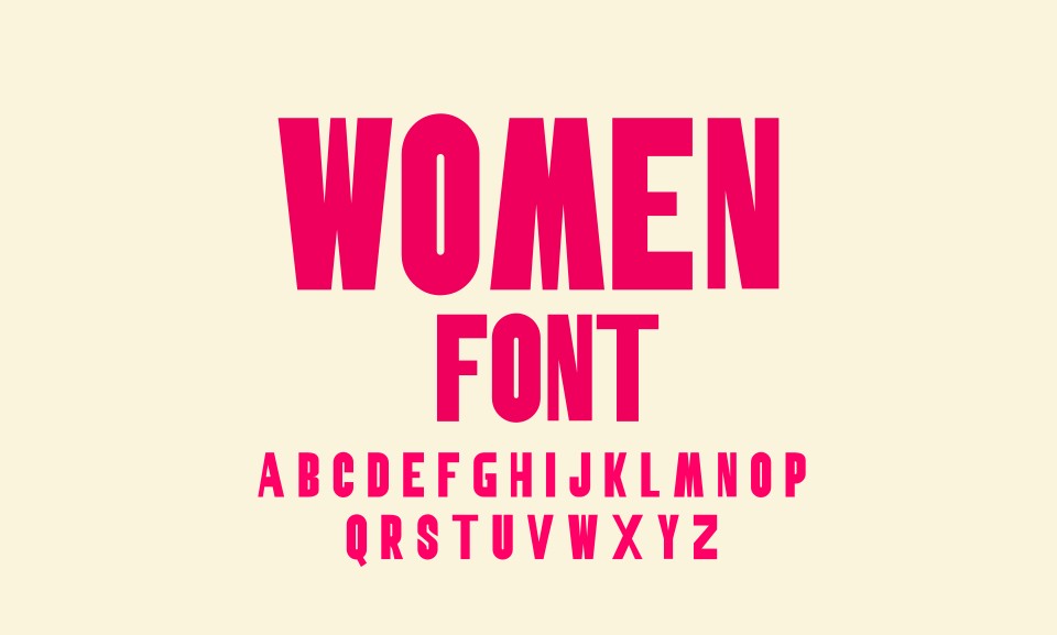 WOMEN FONT POSTER1