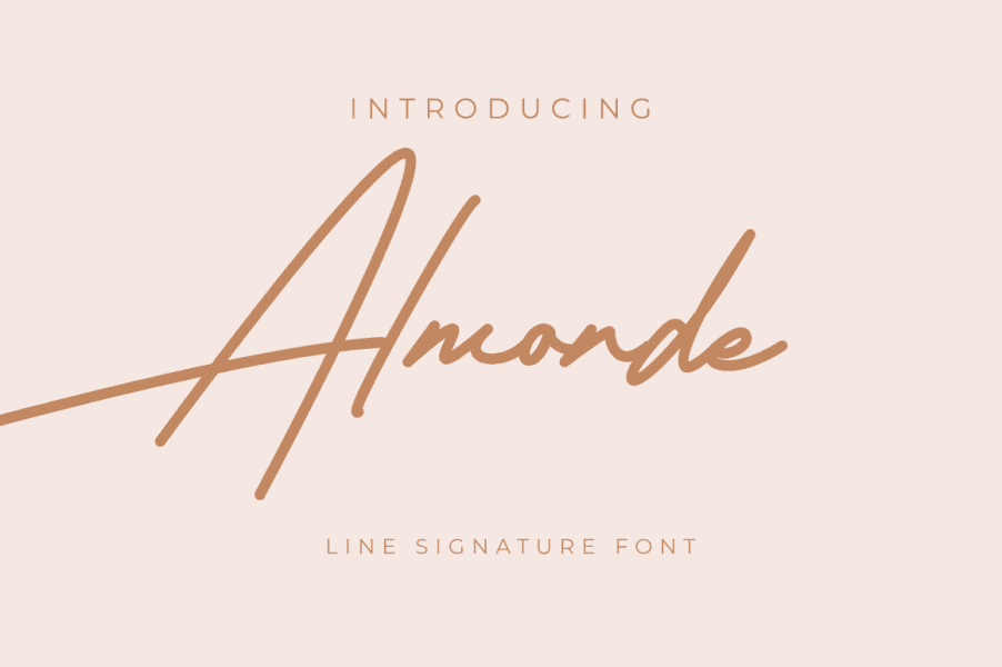 Almonde Signature Font