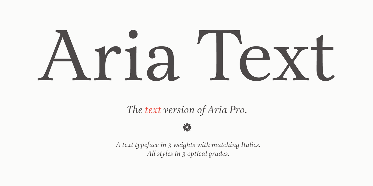 Aria Font