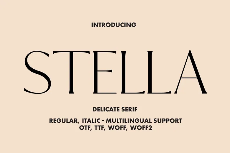 Stella Serif Font