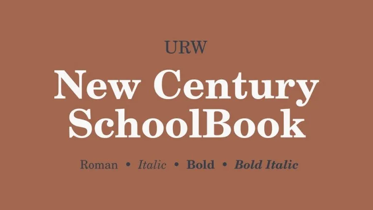 Century Schoolbook Font